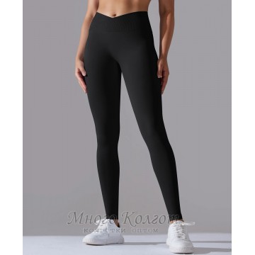 Легінси з V-подібним поясом Leggings PUSH-UP Double model 41